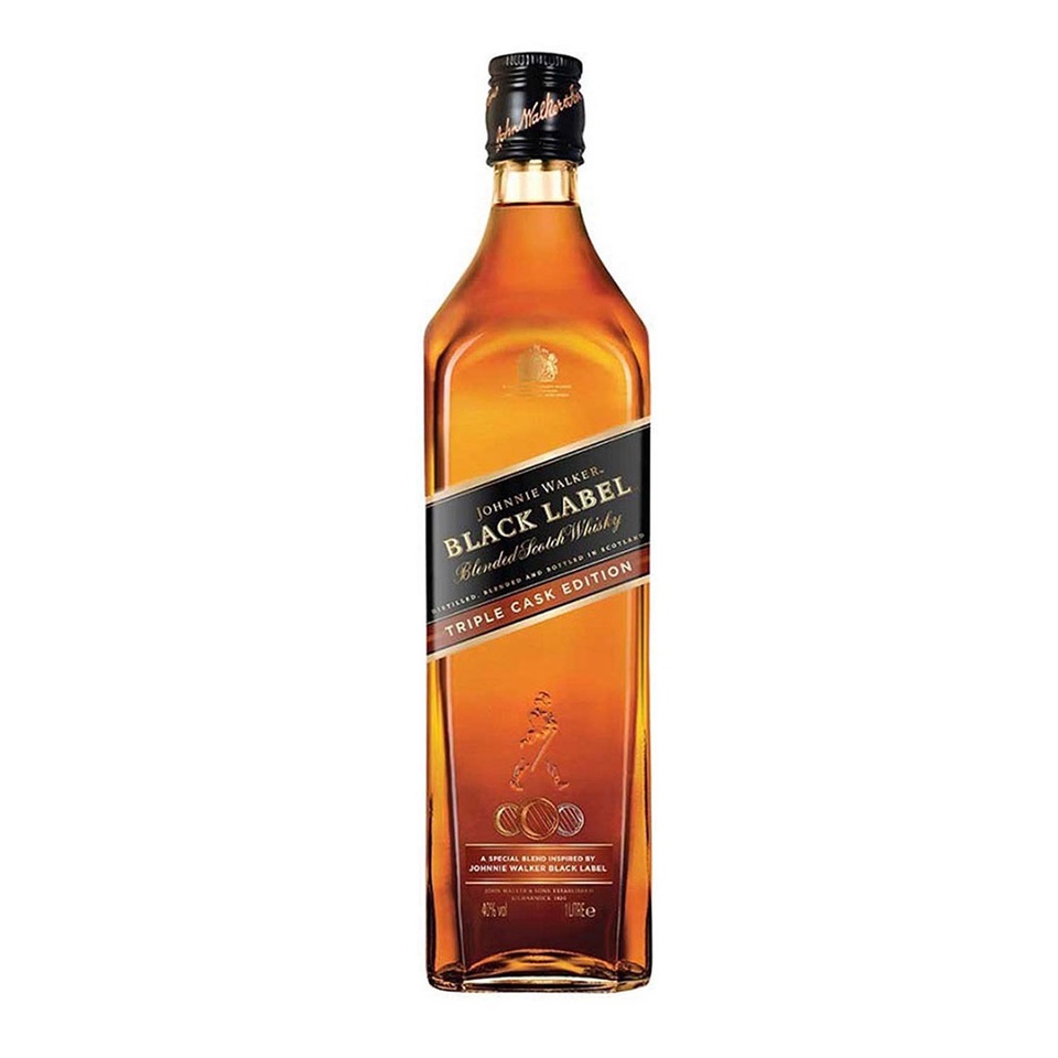 Johnnie Walker Black Label Triple Cask Edition Blended Scotch Whisky 1L ...