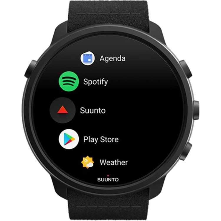 Suunto 7 Smart Watch Matte Black Titanium Google Wear OS GPS Offline Maps with Terrain Details and Heat Maps Built in Music Storage 70 Sports Modes