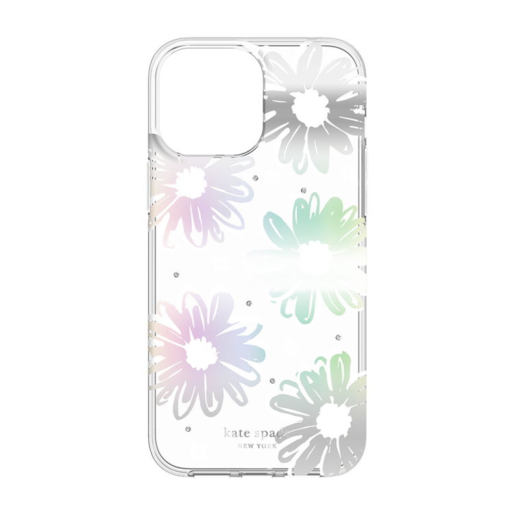 Kate Spade New York iPhone 13 6.1 Protective Hardshell Case Daisy Iridescent