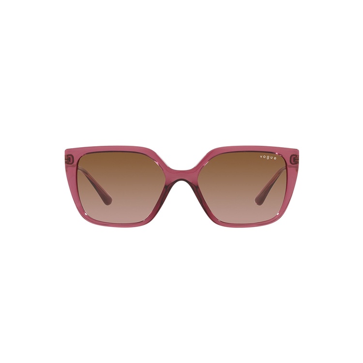 Vogue Rectangle Transparent Purple Brown Gradient 0VO5386S Sunglasses