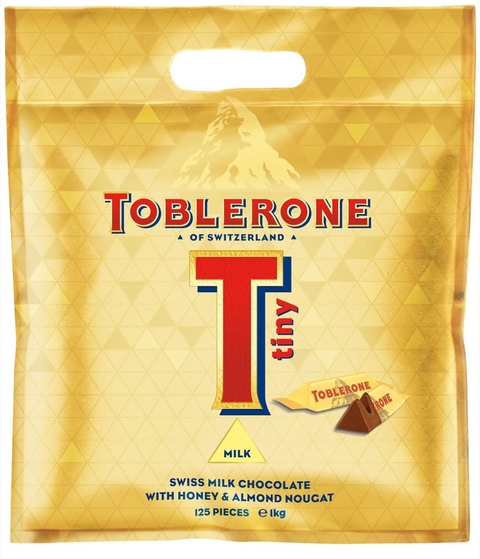 Toblerone Gold Tiny Family Pack 1kg | Toblerone | The Mall | Auckland ...